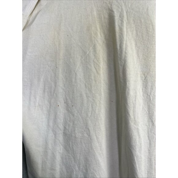 Captain Morgan Vtg 90s Graphic T Shirt Mens 2XL Cream Sexy Pinup Girl Spice Rum - Picture 4 of 8